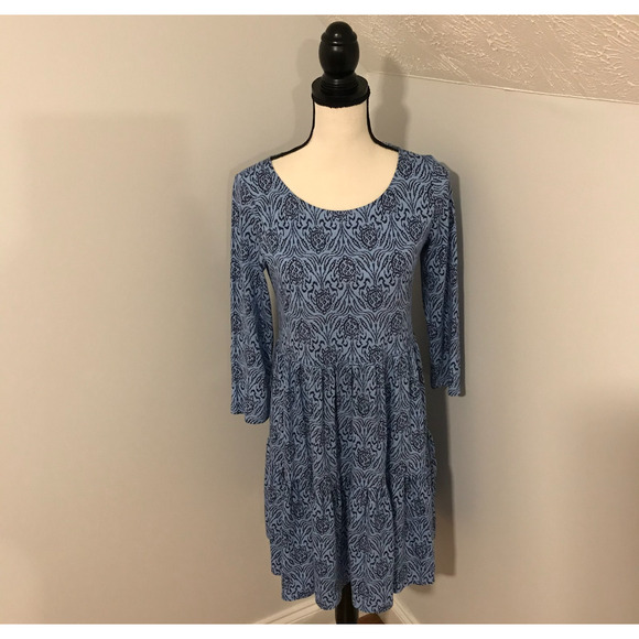 Lilly Pulitzer Geanna Bon Bon Blue Go Your Own Wave Swing Dress - Size Small - Picture 1 of 10